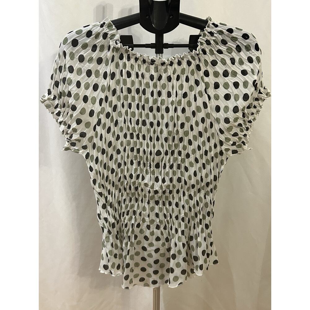 Jennifer Lloyd Polka Dot Women's Blouse size XL - Picture 2 of 3